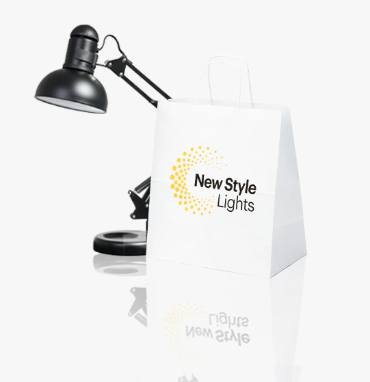 new style lights profesjonalna torba papierowa z indywidualnym nadrukiem, podkreślająca styl i innowację produktów